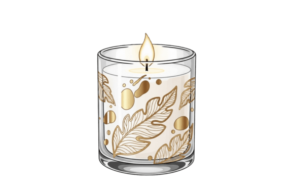 Cozy Lit Candle in a Decorative Jar: A Warm Touch for Design