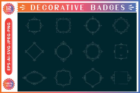 Decorative Badges Collection: Creative Design Assets