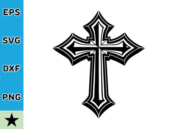 Decorative Christian Cross Faith: A Symbol of Hope in Design