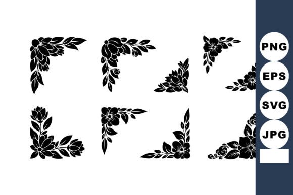 Decorative Floral Corner Elements Vector: A Designer's Secret Weapon