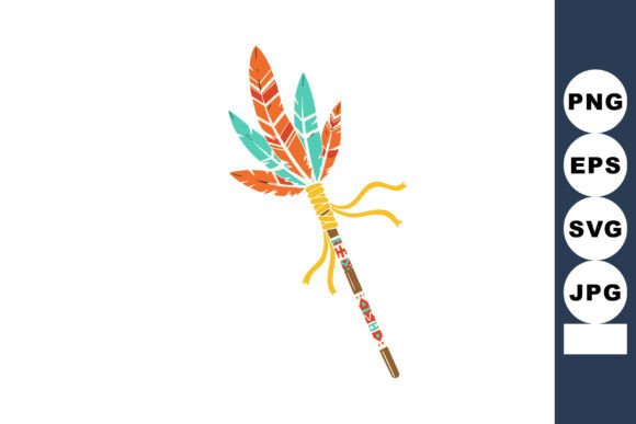 Decorative Native American Feather Stick: A Symbol of Cultural Artistry