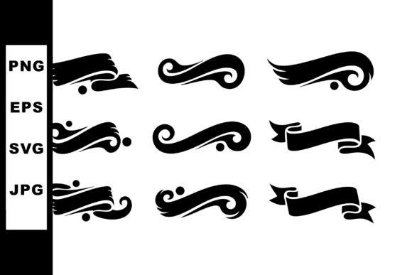 Elegant Embellishments: The Decorative Swirl Banner Ribbon Set