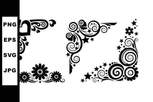 Elegant Flourishes: Mastering the Decorative Floral and Swirl Corner Design