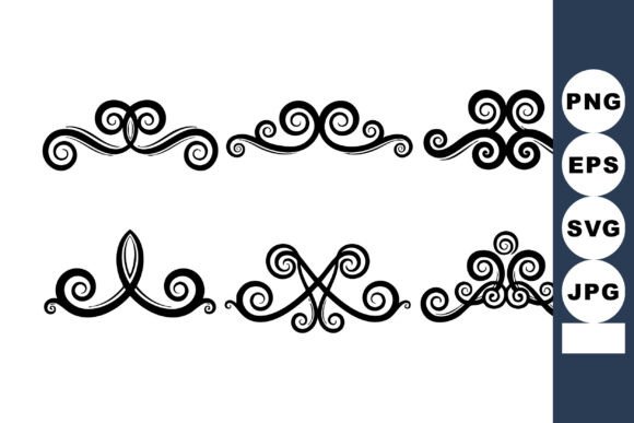 Elegant Swirls: A Vintage Design Asset for Modern Projects