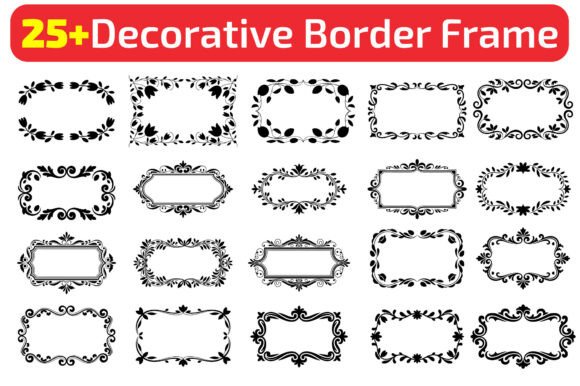 Elevate Your Projects: The 25+ Decorative Border Frame Bundle