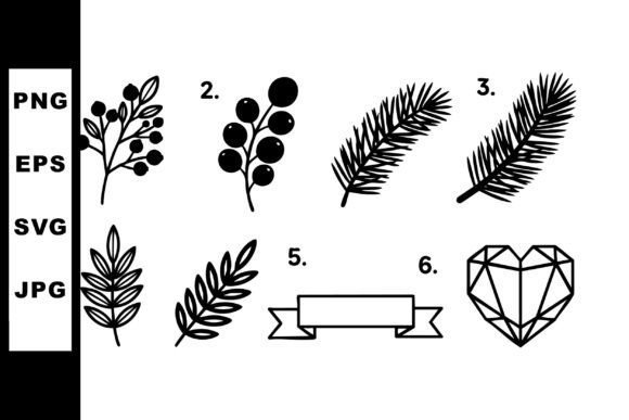 Elevate Your Projects with Decorative Floral and Pine Branch Vector