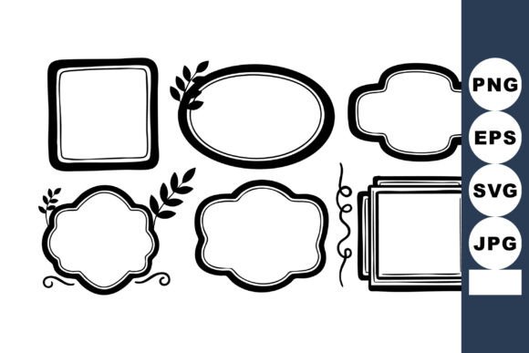 Exploring Decorative Hand-drawn Black Ink Frames a for Design