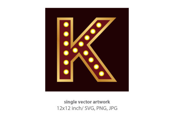 Illuminate Your Brand with Decorative Letter K Art