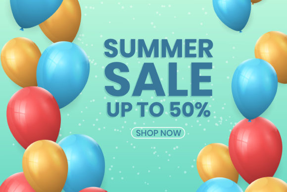 Realistic Decorative Balloons Summer: A Creative Asset Guide