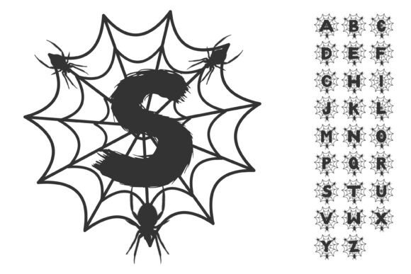 Spider Web Decorative Alphabet Vector: A Creative Asset