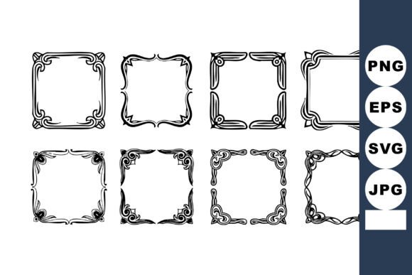 Timeless Elegance: Using Decorative Vintage Square Frames Vector