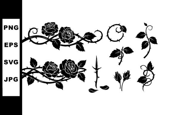 Timeless Elegance: Using Rose Flower Silhouettes in Your Designs